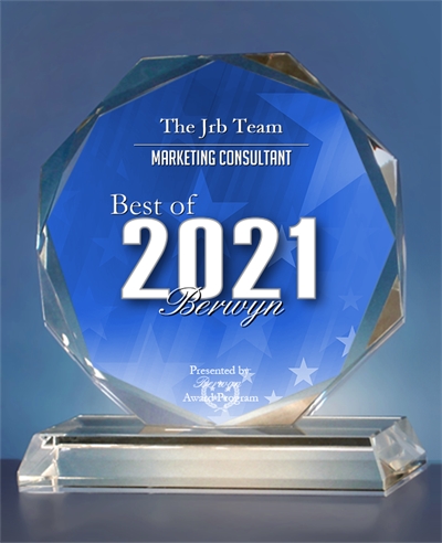 The JRB Team Best of Berwyn 2021 Marketing Consultant Crystal Blue