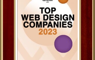 JRB and UpCity - Top Web Design Companies 2023 - Plaque